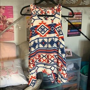 Flowy Tribal Print Sleeveless Top